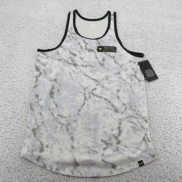Under Armour Project Rock IsoChill Muscle Tank Mens Size Medium NEW - Picture 2 of 8